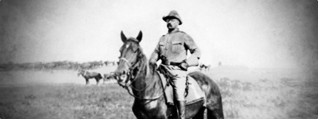 Teddy Roosevelt History Horse Bw Theodore Copy Copy 2